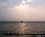 厦门胡里山炮台，从环岛观景木栈道上看海 / 2008-02-09 16:33